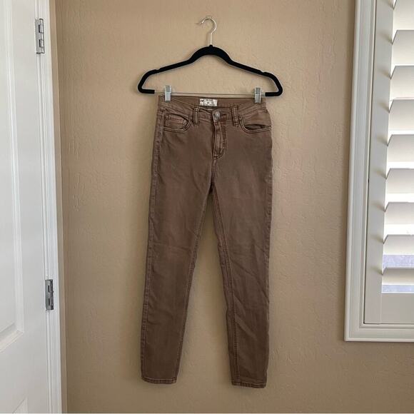 Free People Brown Skinny Jeans - Picture 2 of 5
